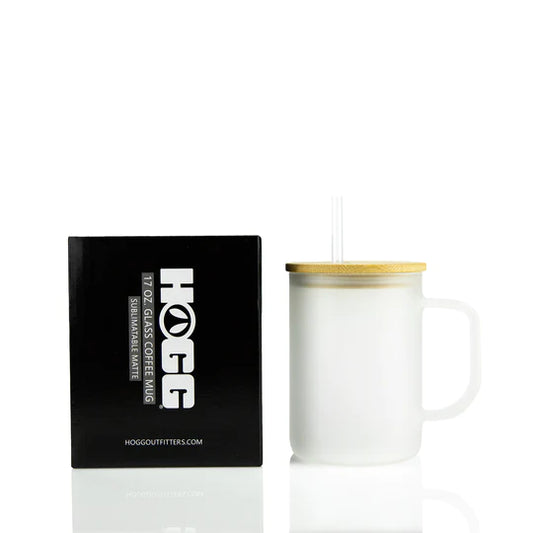 Sublimatable 17oz Matte Glass Coffee Mug w/handle