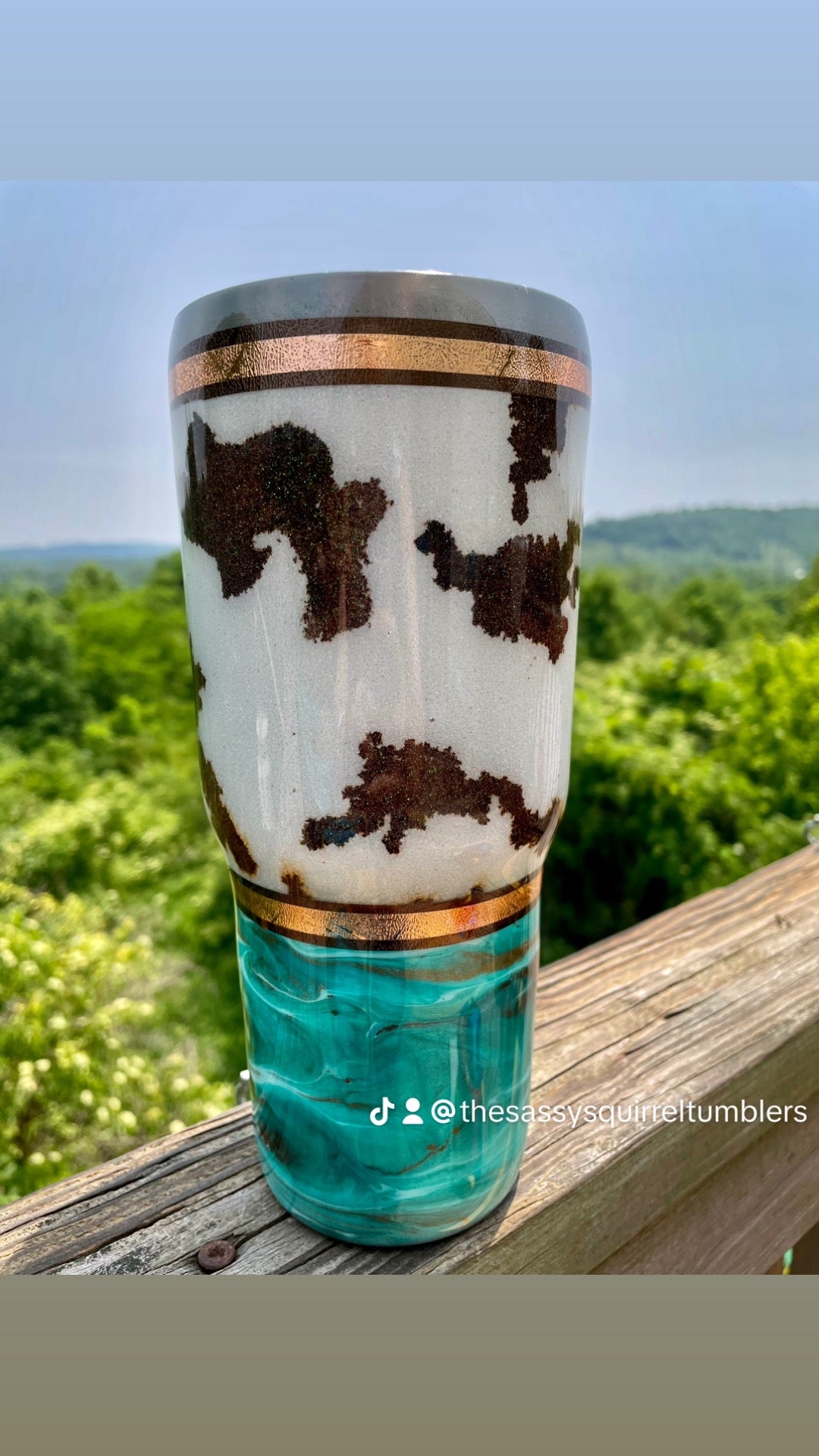 Custom 20oz skinny cow tumbler